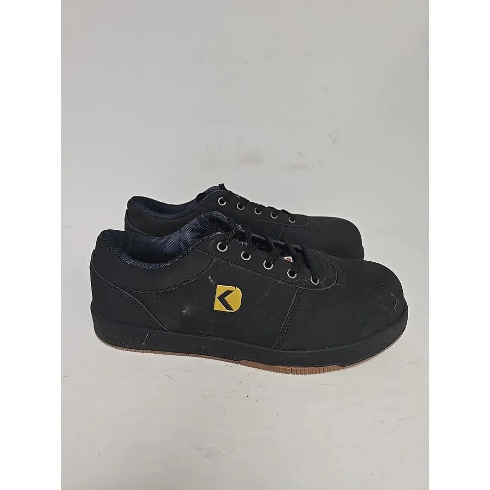 DAKOTA Men's Steel Toe Steel Plate Skate Safety Work Shoe 3613 Black/Black 12M - Picture 2 of 11